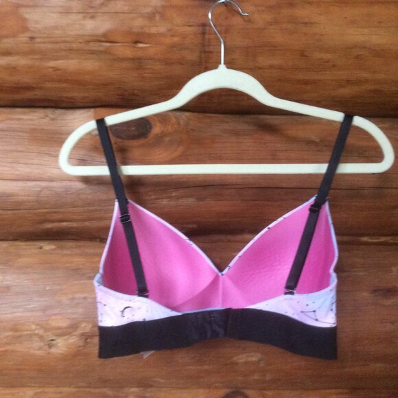 Victoria's Secret PINK Boardwalk Pink Cloudy Constellation Wireless Bra Size 34D - Picture 2 of 8